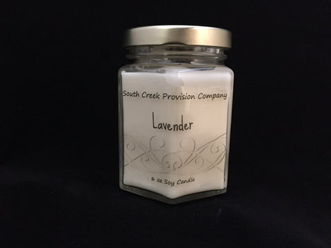 Lavender Hex Jar Candle